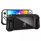 Nintendo Switch OLED Tok - Spigen Rugged Armor - Fekete