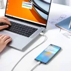 Baseus Dynamic USB-A - USB-C Kábel - 2m 100W - Fehér