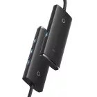 Baseus Lite Series USB HUB - 4x USB 3.0 - 25 cm - Fekete
