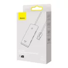 Baseus Lite Series USB HUB - 4x USB 3.0 - 25 cm - Fekete