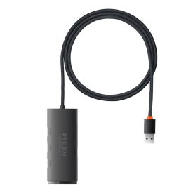 Baseus Lite Series USB HUB - 4x USB-A 3.0 - 100 cm - Fekete Baseus Lite Series USB HUB - 4x USB-A 3.0 - 100 cm - Fekete