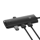 Baseus Lite Series USB HUB - 4x USB-A 3.0 - 100 cm - Fekete
