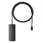 Baseus Lite Series USB-C HUB - 4x USB 3.0 - 100 cm - Fekete