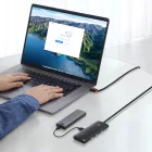 Baseus Lite Series USB-C HUB - 4x USB 3.0 - 100 cm - Fekete