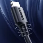 Ugreen US286 USB-C - USB-C Kábel - 2m 3A PD QC - Fekete