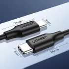 Ugreen US286 USB-C - USB-C Kábel - 2m 3A PD QC - Fekete