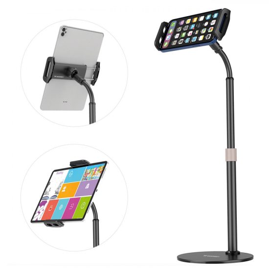 Wozinsky Asztali Telefon / Tablet Tartó - Fekete
