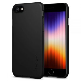 iPhone 7 / 8 / SE 2020 / 2022 Tok - Spigen Thin Fit - Fekete iPhone 7 / 8 / SE 2020 / 2022 Tok - Spigen Thin Fit - Fekete