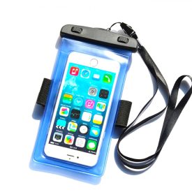 Vízálló Karpántos PVC Telefontok - Kék Vízálló Karpántos PVC Telefontok - Kék