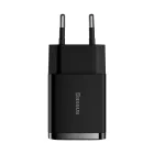 Baseus Compact Hálózati Töltő 10.5W - 2x USB - Fekete