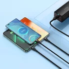 Baseus Flash 2 3in1 USB-A - USB-C + Lightning + Micro Kábel - 1.2m 100W - Fekete