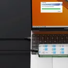 Baseus Flash 2 3in1 USB-A - USB-C + Lightning + Micro Kábel - 1.2m 100W - Fekete