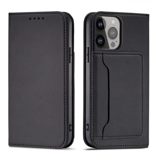 iPhone 13 Pro Tok - Magnet Card Case - Fekete