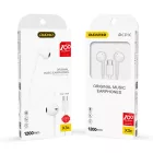Dudao X3C Vezetékes Fülhallgató - USB-C - Fehér