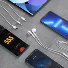 Dudao X14PROT Vezetékes Fülhallgató - USB-C - Fehér