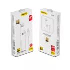Dudao X14PROT Vezetékes Fülhallgató - USB-C - Fehér