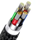 Baseus Flash 2 3in1 USB-C - USB-C + Lightning + Micro Kábel - 1.5m 100W - Fekete