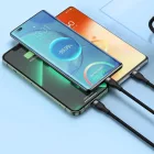 Baseus Flash 2 3in1 USB-C - USB-C + Lightning + Micro Kábel - 1.5m 100W - Fekete