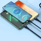 Baseus Flash 2 3in1 USB-C - USB-C + Lightning + Micro Kábel - 1.5m 100W - Kék