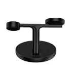 Baseus Swan 3in1 Indukciós Töltő - 15W, MagSafe kompatibilis - Fekete