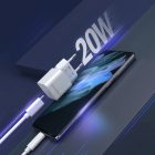 Choetech Hálózati Töltő 20W - USB-C - Fehér