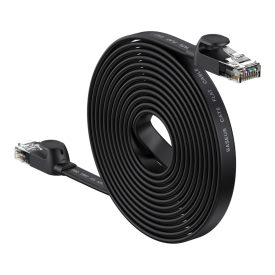 Baseus High Speed Cat.6 Ethernet Kábel Flat 15m - Fekete Baseus High Speed Cat.6 Ethernet Kábel Flat 15m - Fekete