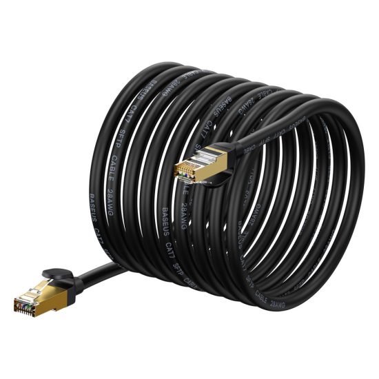 Baseus Seven Cat.7 Hálózati Kábel - 15m 10Gbps - Fekete