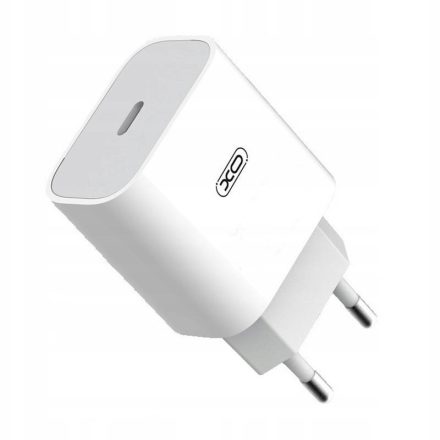 XO Hálózati Gyorstöltő - 1xUSB-C - 18W - Fehér