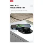 XO WX025 2in1 Vezeték Nélküli Töltő - 20W - Fekete