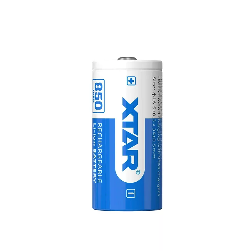 Xtar 16340 3,7V 850mAh védett Li-Ion akkumulátor - Wilcon we